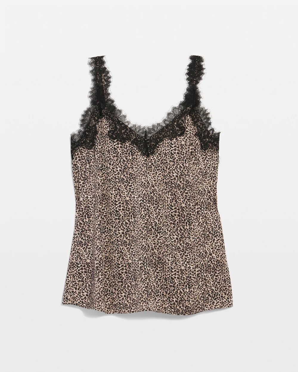 Lace Trimmed Satin Camisole | White House Black Market